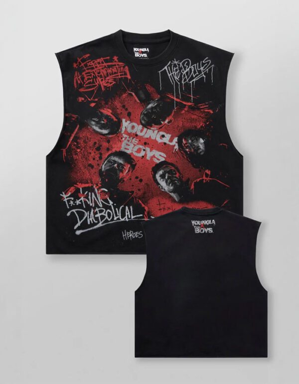 Youngla X The Boys Diabolical Tank (Washed Black)