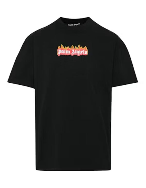 Palm Angels Burning Logo Tee (Black)