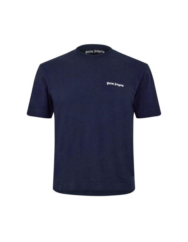 Palm Angels Basic Logo Tee (Navy)