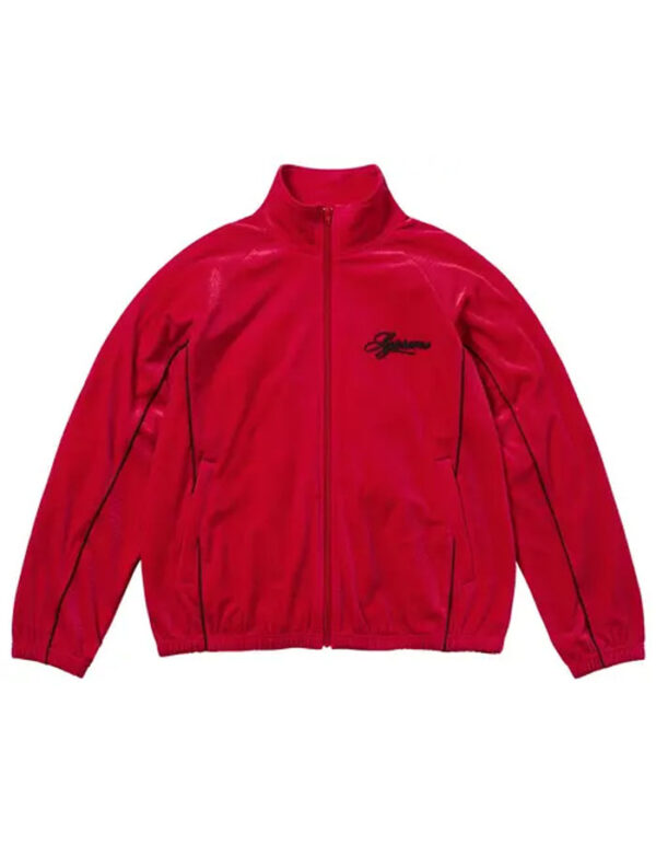 Supreme Velour Mesh Track Jacket (Red)