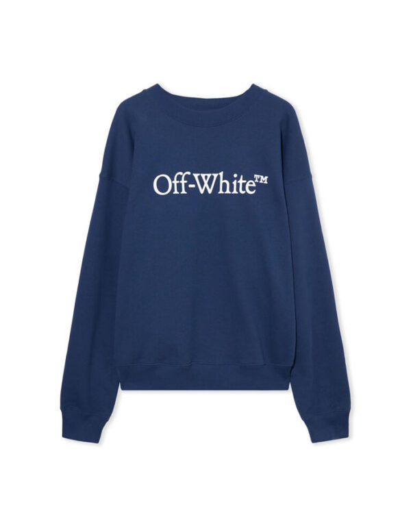 Off-White Bookish Logo Skate Crewneck (Navy)