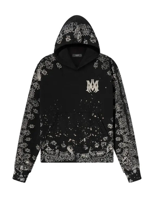 Amiri Bandan Bleach Hoodie (Black)