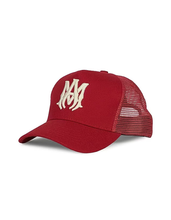 Amiri Ma Logo Trucker Hat (Red)
