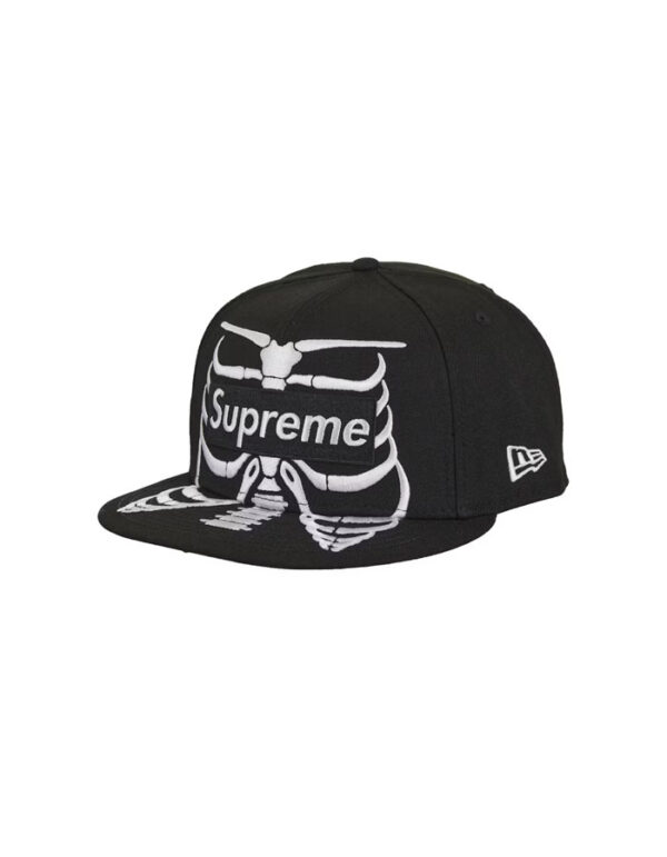 Supreme X New Era Bones Box Logo 59Fifty Hat (Black)