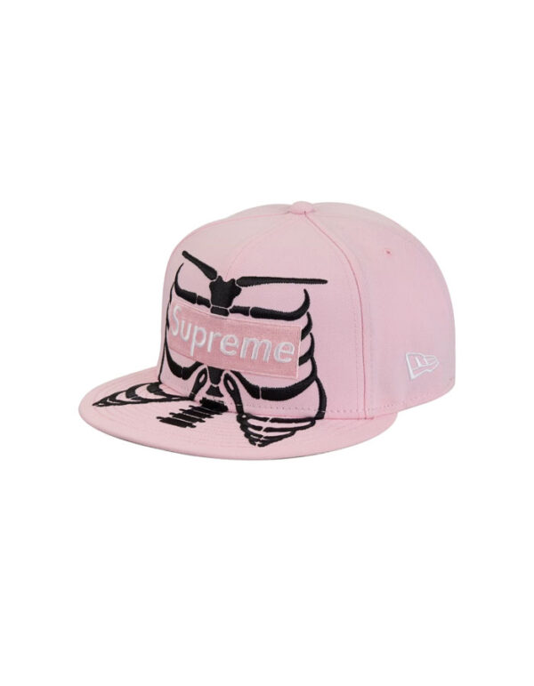 Supreme X New Era Bones Box Logo 59Fifty Hat (Pink)